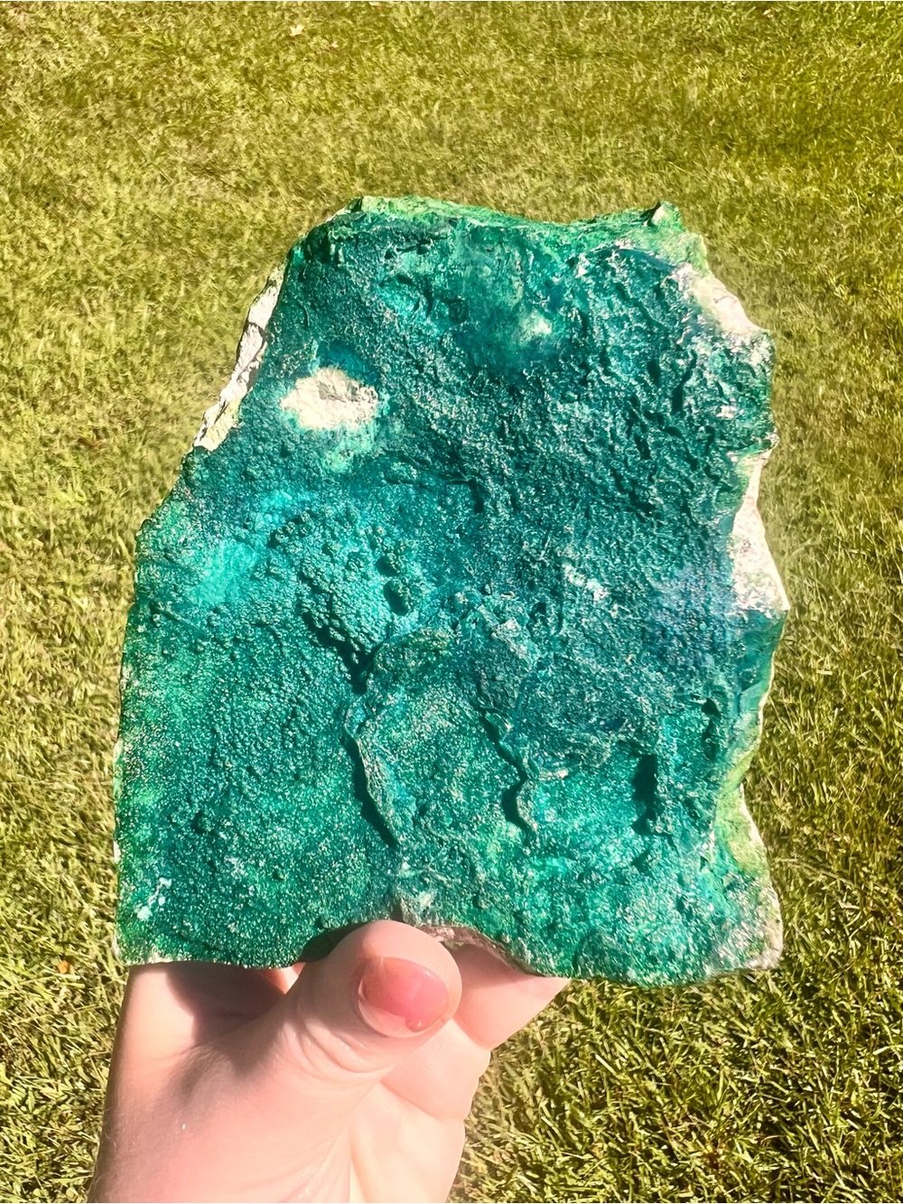 Large Natural Chrysocolla Specimen – Vibrant Blue-Green – 578g